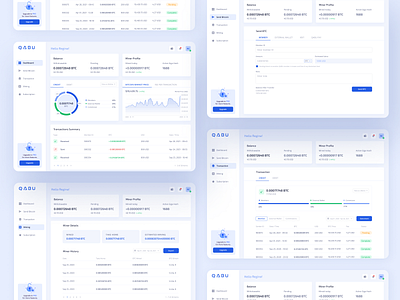 Wallet Dashboard Design crypto ui wallet