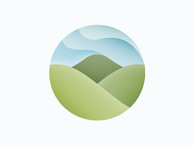 Hills hills illustrator logo