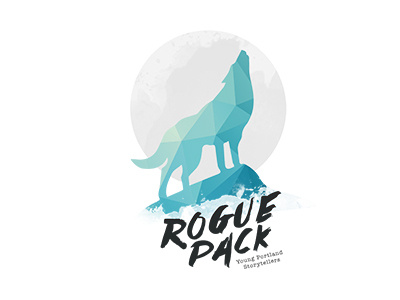 Rogue Pack branding design geometric graphic design illustration illustrator logo vector wolf