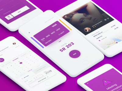 Beauty Salon App Shot user experience user interaction user interface web design