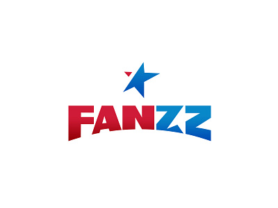 Fanzz america brand identity logo sports typography