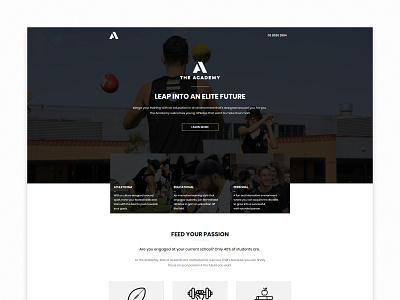 The Academy | Landing Page landingpage