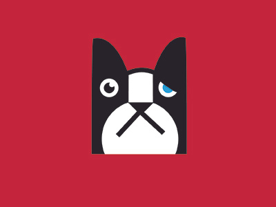 Boston Terrier Illustration icon illustration vector