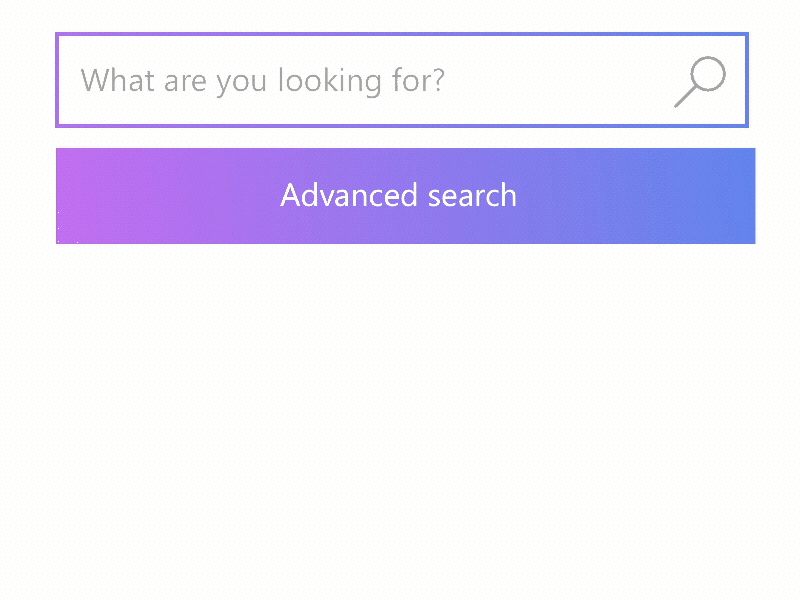 Search + Filter Animation