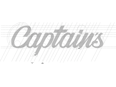 Captain's captains letter logo logotype script typography