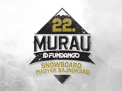 Murau Snowboard Championship championship logo logodesign mountain ski snowboard