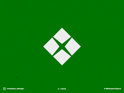 36 Days of Type - X 36daysoftype branding console letter logo logodesign microsoft type typography xbox