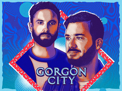 Gorgon City portrait dj elrow face flyer gorgoncity illustration person portrait poster