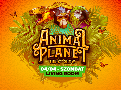 Animal Planet 2nd show animal carnival character design illustration jungle mascot monkey parrot party zoo