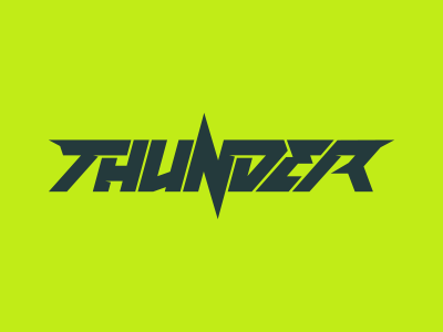 Thunder design drumandbass dubstep electric electro graphic logo logo design logotype sharp thunder typography