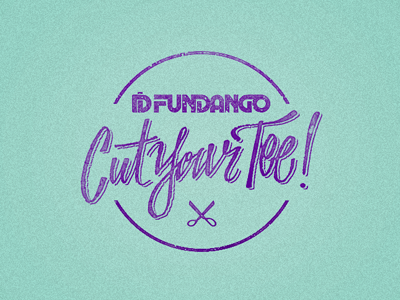 Fundango Cut Your Tee calligraphy fundango handmade handwrite lettering logo logotype script type typography