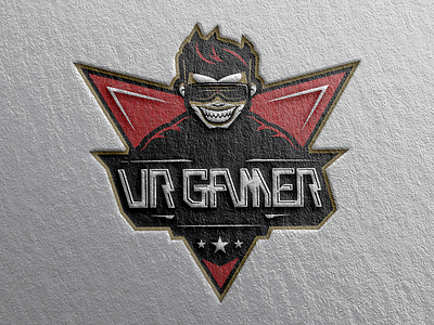 Vr Gamer branding character comic gamer illustration logo mark medoks virtualreality vr