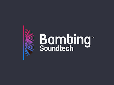 Bombing Soundtech bombing emblem logo mark music sound soundwave symbol vice