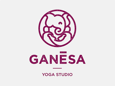 Ganésa animal elephant emblem ganapati ganesa india logo mark symbol yoga