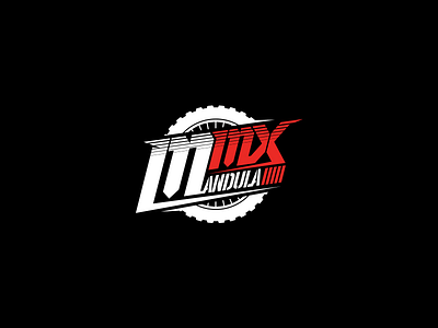 Mandula MMX extreme logo logotype mmx motor motorcross race sport typography wheel