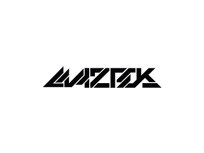 Maztek dj drumandbass edge electro futuristic logo logotype sharp type typography