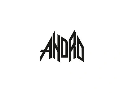 Andro logo artist dj dubstep edm electro logo logotype music typo typography