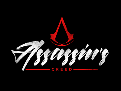 Assassin's Creed assassins brushpen calligraphy gaming handmade lettering script sketch type typography