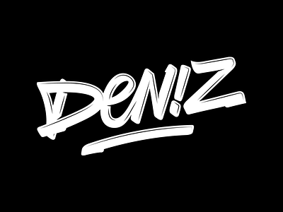 Deniz logo calligraphy hiphop lettering logo logotype rap script tag type typography