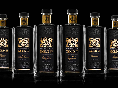 Gold 50 package beverages brandy drunk fruit gold label package packaging pálinka spirit