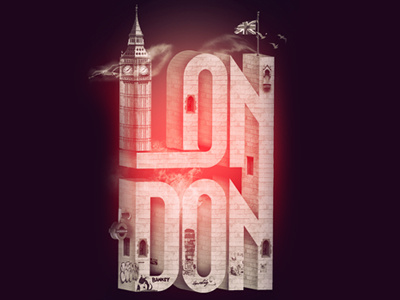 London 127 art banksy big ben building capital city design flag graffiti graphic illustration letter lettering medoks medox personal project photoshop street type typo typographic typography uk underground united kingdom urban