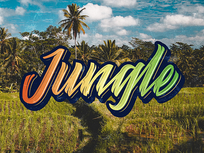 Jungle font jungle letter lettering logo logotype reggae script typogaphy typographic