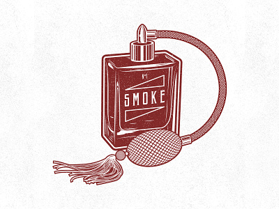 Smoke for men barbeque bbq beef grill illustration parfume smoke steak streetwear t shirt