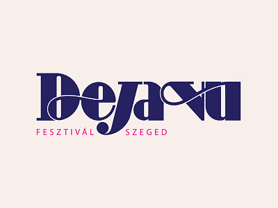 Deja Vu Festival dejavu design festival graphic hungary letter lettering ligature logo logotype type typography