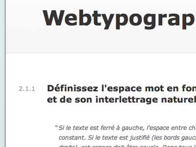 Webtypography.net in french raw verdana webtypography