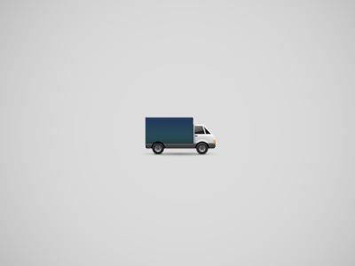 Delivery truck e commerce icon