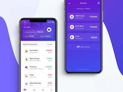 Expense Manager App bank app budget budget planner budgeting digital wallet expense manager expenses finance finance manager iphone x money guide money manager