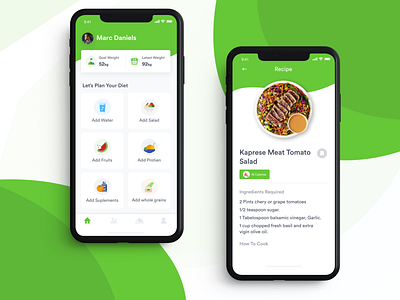 Diet Coach App calories diet app diet coach diet manager diet plan fitness fitness app food app food recipes homepage iphone x nutrition nutritious food recipes weight loss