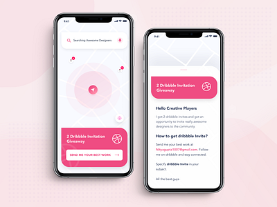 2 Dribbble Invite Giveway 2 dribbble invite designers draft dribbble dribbble ball dribbble best shot dribbble invitation dribbble invite dribbble invite giveaway dribbble invites dribbble logo dribbble shot free invite freebie hello dribble location map pink search ticket