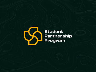 Student Partnership Program branding line art logo logo design vector