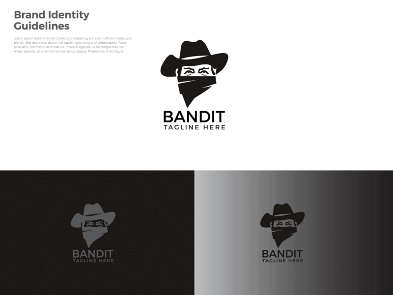 Bandit logo. accessories background banana bandit black character country dangerous design face gangster