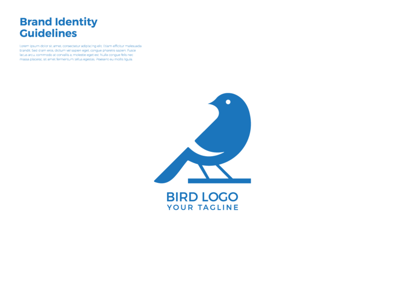 Bird Logo bird brand branding feather flight fly freedom hope icon logo sky vector