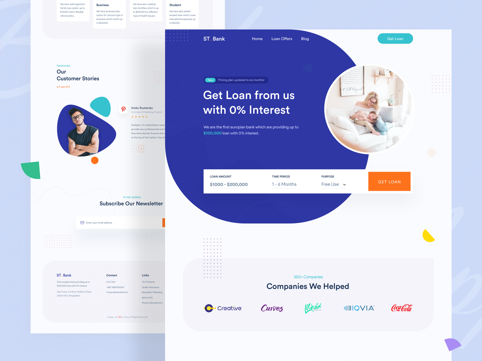 Banking Website Design by S. Datta 💯🔥 for Twinkle on Dribbble