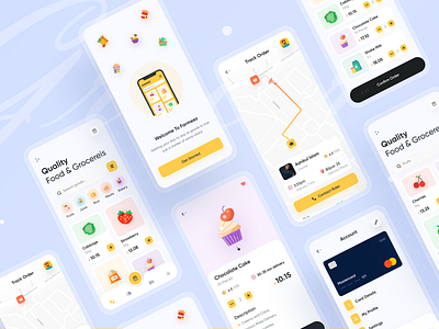 Grocery App Store (All Screens) 🔥🔥 2020 trend app design best design best designer best shot clean creative design dribbble best shot grocery app ios android interface minimal clean new trend modern design popular design popular shot popular trending graphics rideshare trending design ui uidesign uxdesign