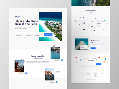 Tripo - Tour Planner Web Design Exploration 🔥🔥