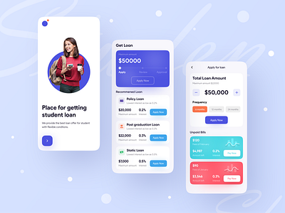 Loan App UI Exploration ❤️ ✅