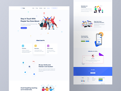 Sela landing page design ❤️