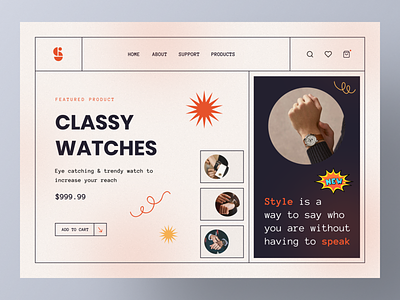 Retro Web Header Exploration 🔥🔥