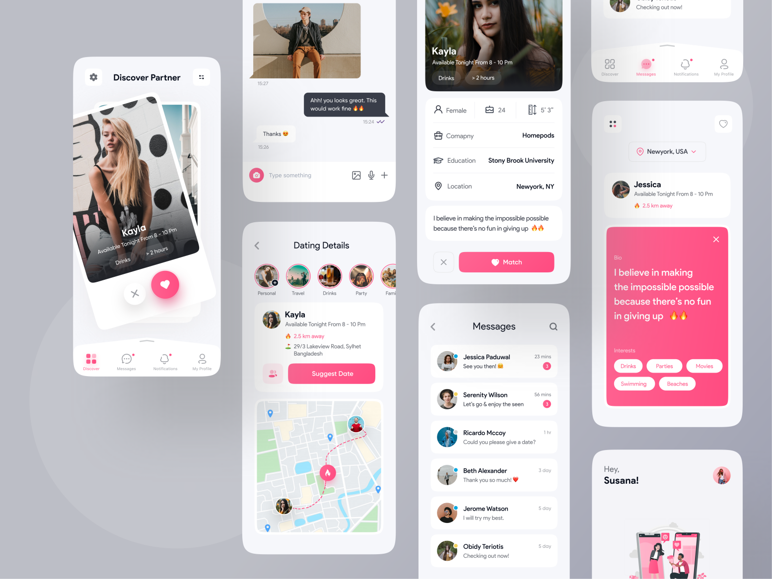 Dating App Exploration 👫 ️ by S. Datta 💯🔥 for Twinkle on Dribbble