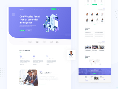 Zenifer - Business and Corporate Homepage Design