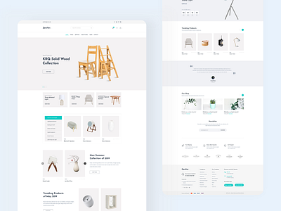 Minimal Ecommerce Homepage Design