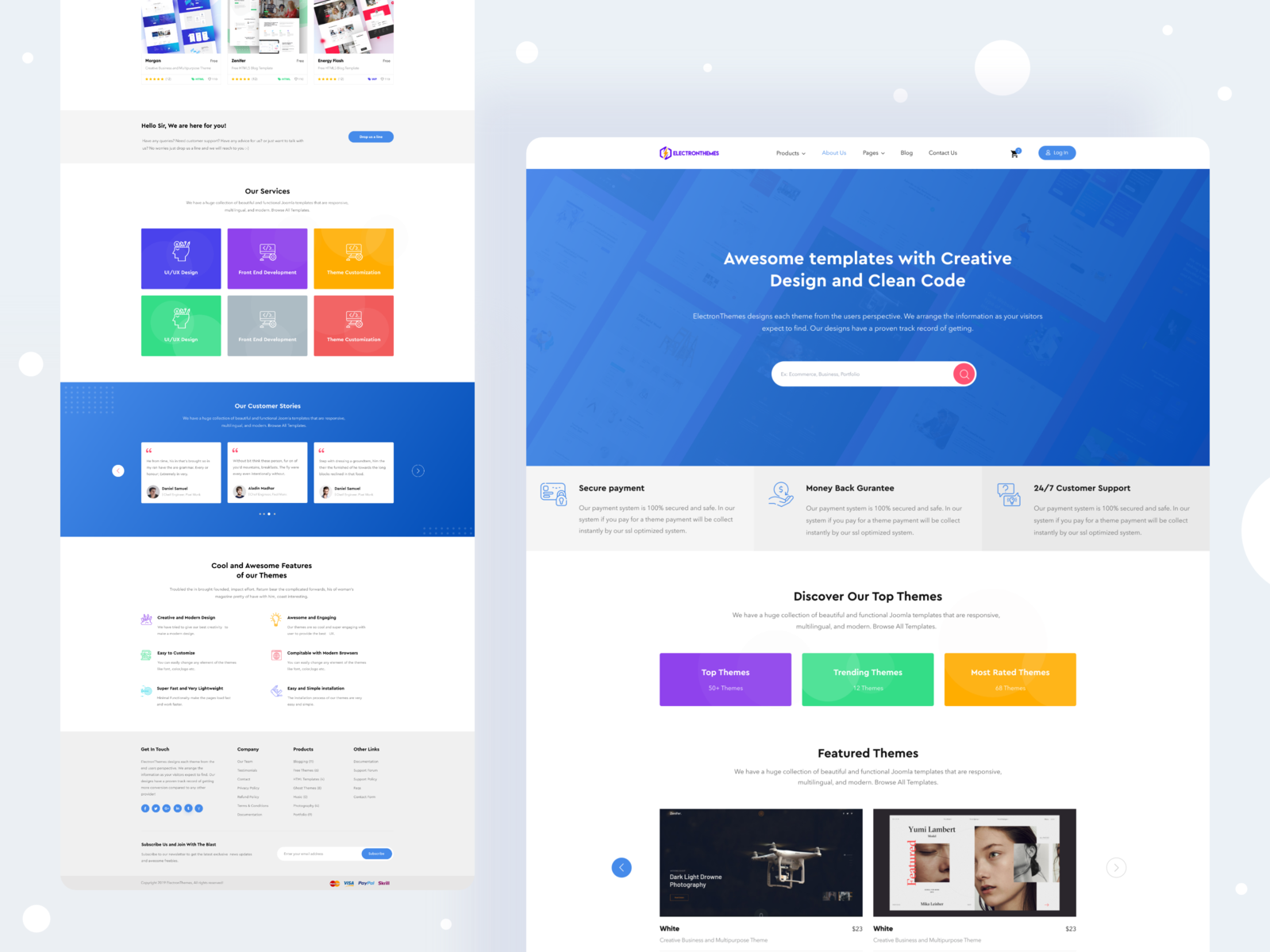 Electronthemes Official Site Redesign by S. Datta 💯🔥 on Dribbble