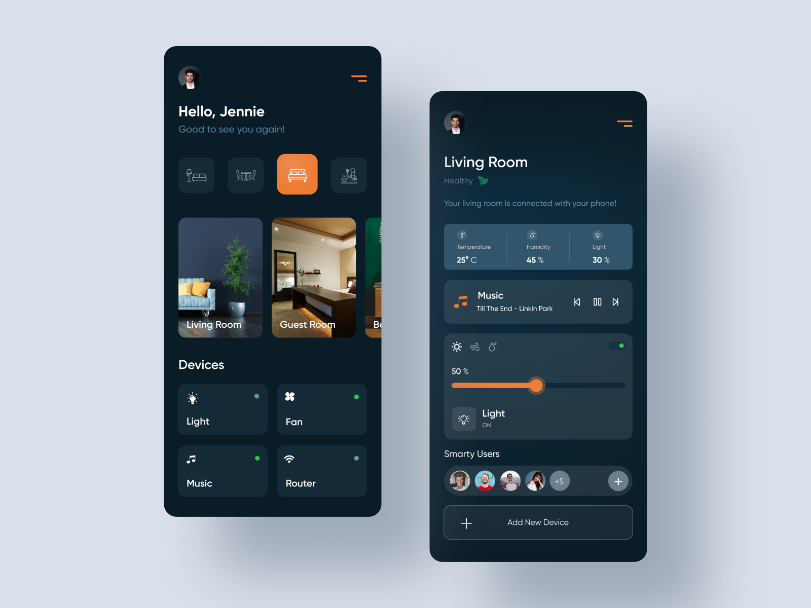 Home interface