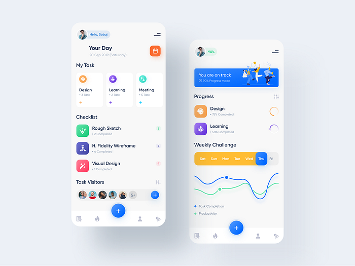 Task Management App Exploration by S. Datta 💯🔥 for Twinkle on Dribbble