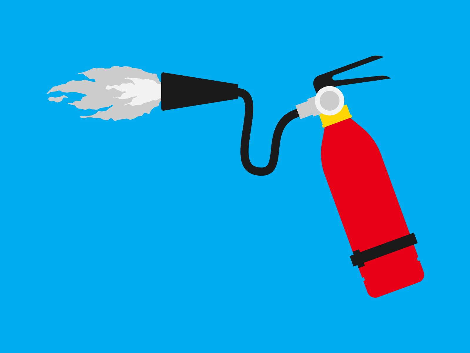 Fire Extinguisher design flat illustration minimal vector