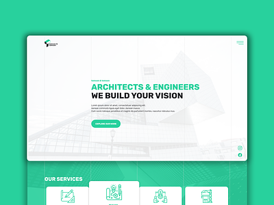 Architecture & Engineering Website // tomson & tomson architecture construction engineering fullscreen intro realestate uiux webdesign website